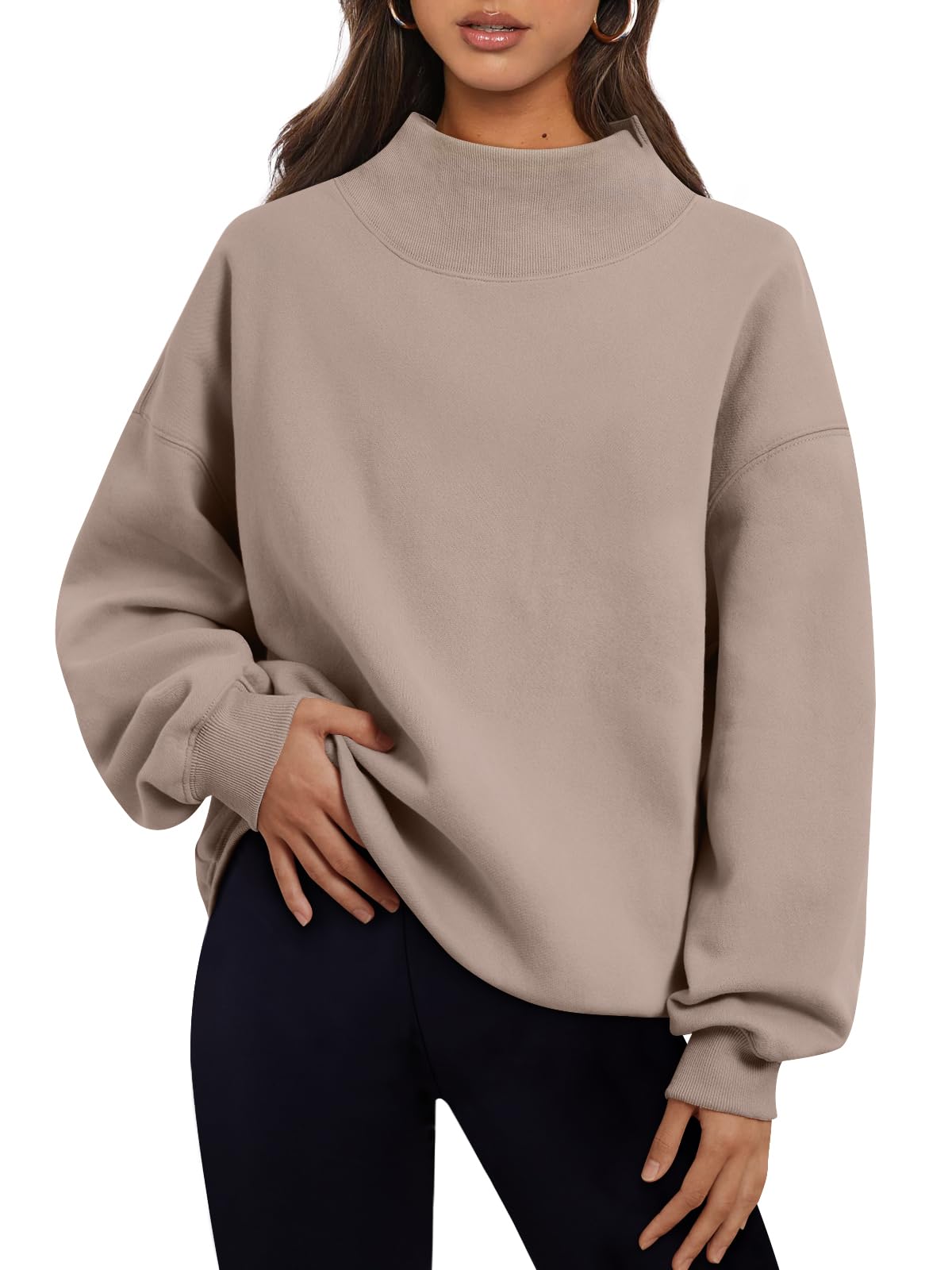 Trendy Queen Womens Oversized Sweatshirts for Fall Fashion Outfits
| Trendy Queen Womens Turtleneck Pullover Long Sleev